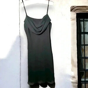 Vintage  JUMP drapey black dress 9/10